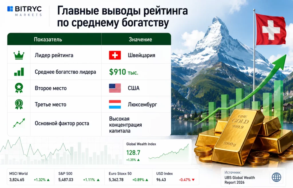 Главные выводы рейтинга по среднему богатству