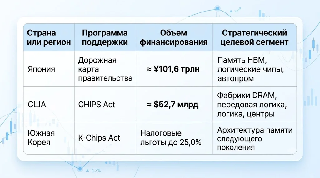Господдержка производителей памяти для ии