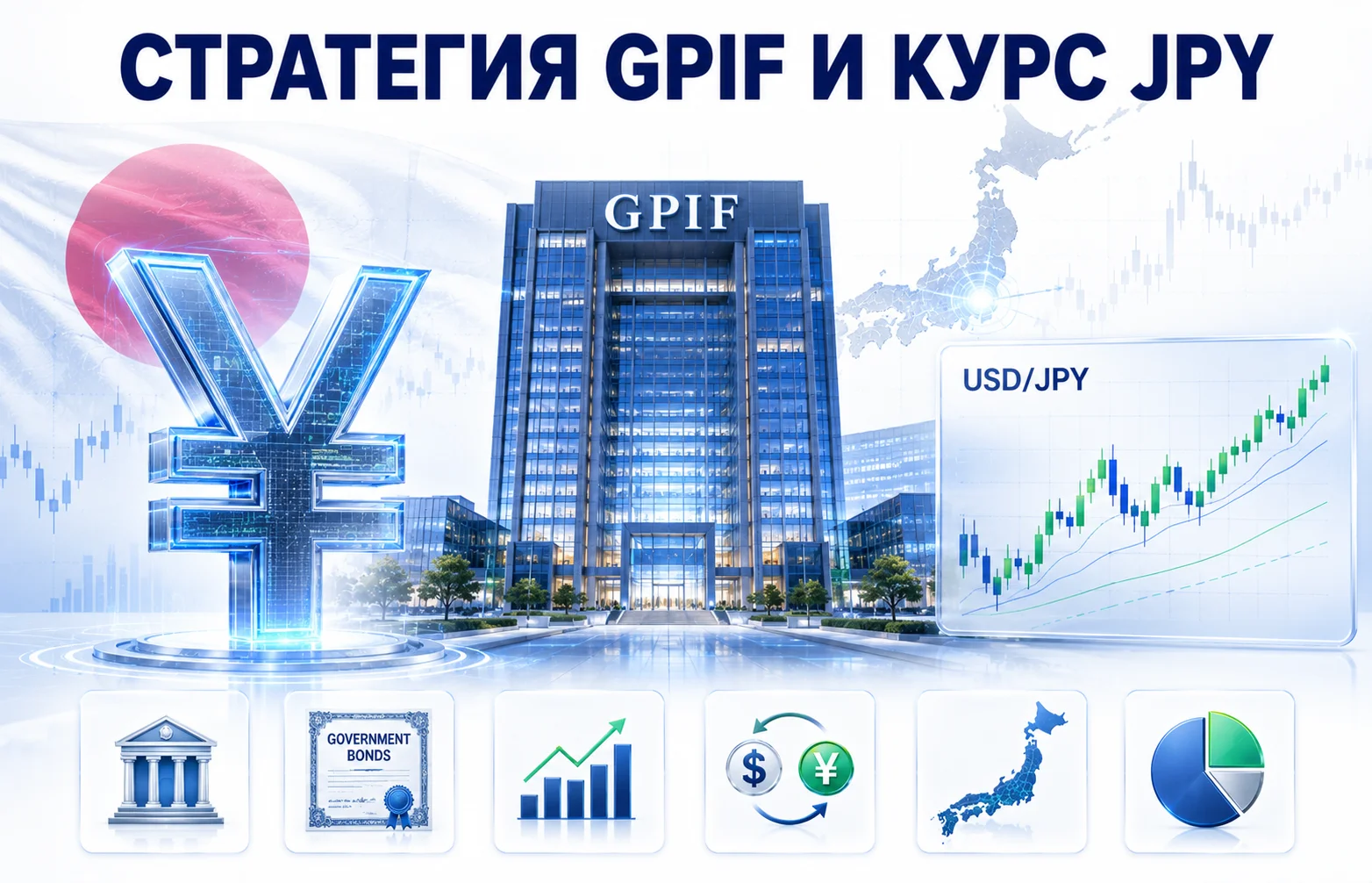 JPY снова под давлением: рынок отреагировал на GPIF