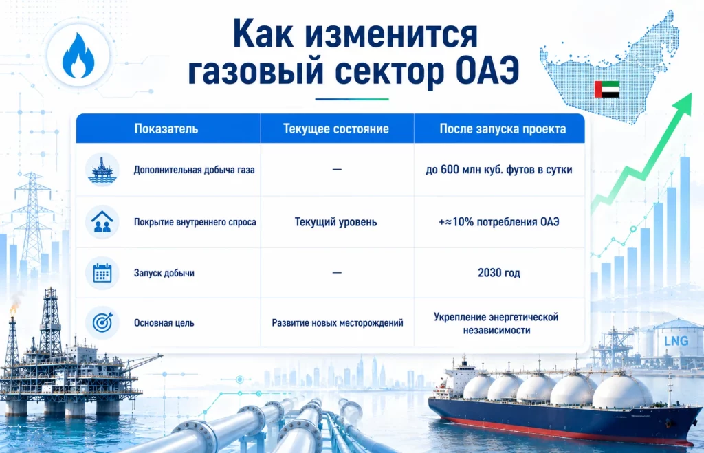Adnoc вложит $6,2 млрд в добычу газа: что это изменит для рынка? 3 Как изменится газовый сектор оаэ
