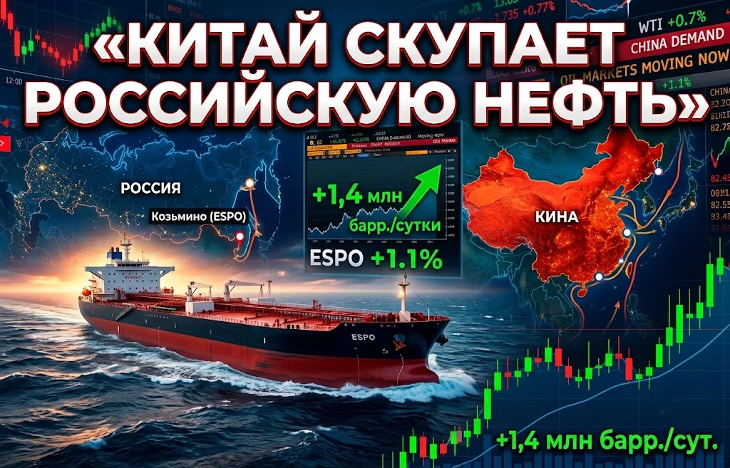 Китай скупает российскую нефть: рынок меняется быстрее ожиданий