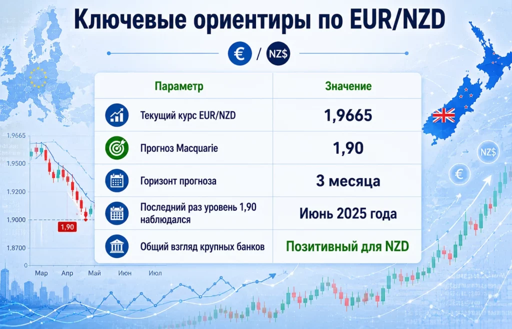 Ключевые ориентиры по eur nzd