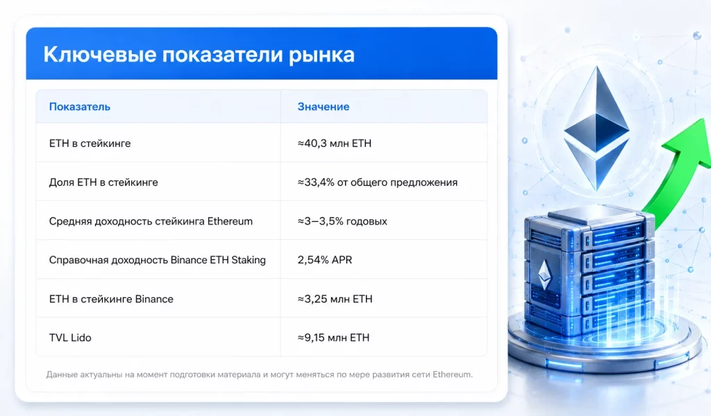 Ключевые показатели рынка