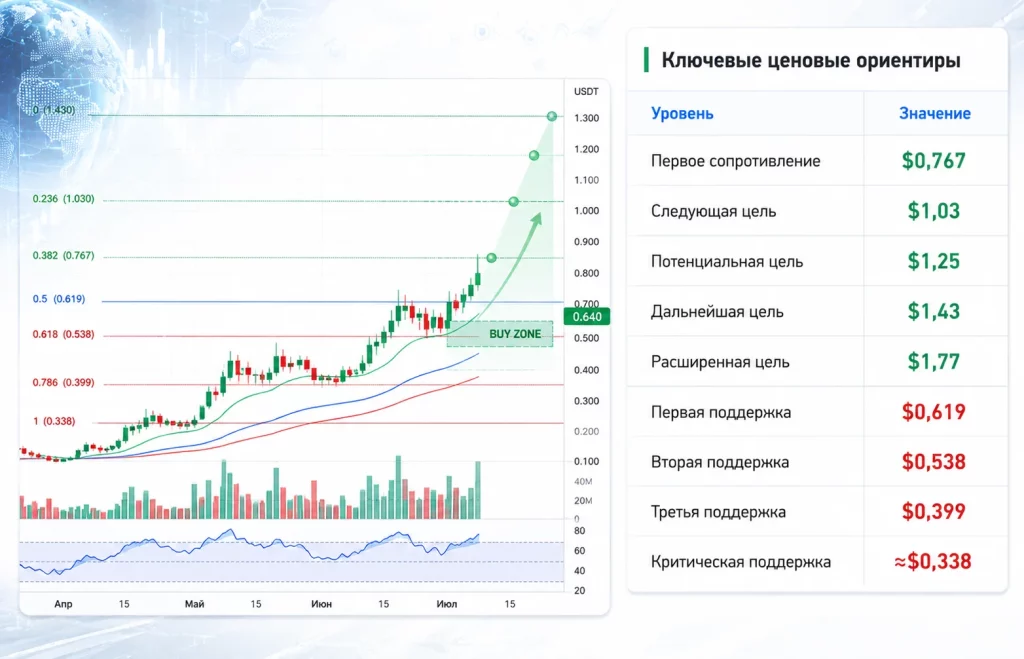 Прогноз цены Velvet: сможет ли VELVET преодолеть $0,77? 3 Ключевые ценовые ориентиры