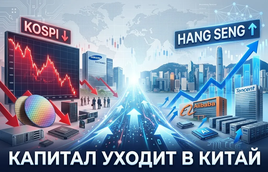 Kospi рухнул, а Hang Seng растет: что происходит в Азии?