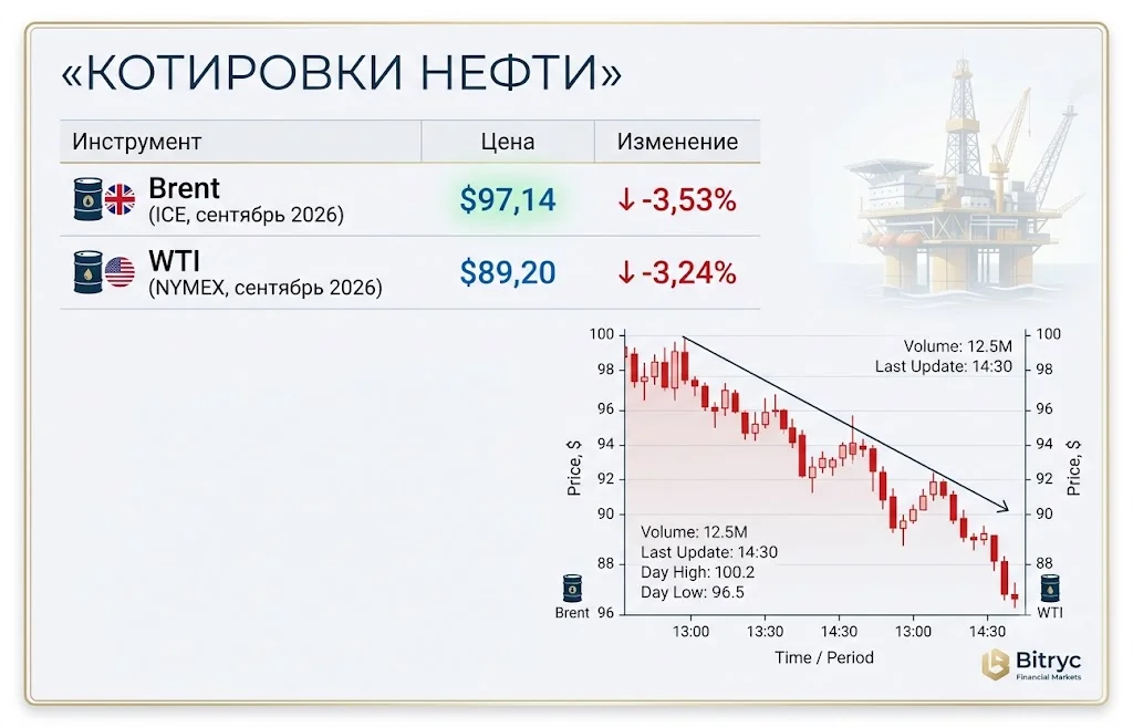 Китай скупает российскую нефть: рынок меняется быстрее ожиданий 4 Котировки brent и wti