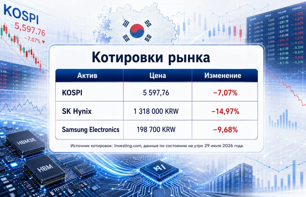 Котировки южнокорейского рынка