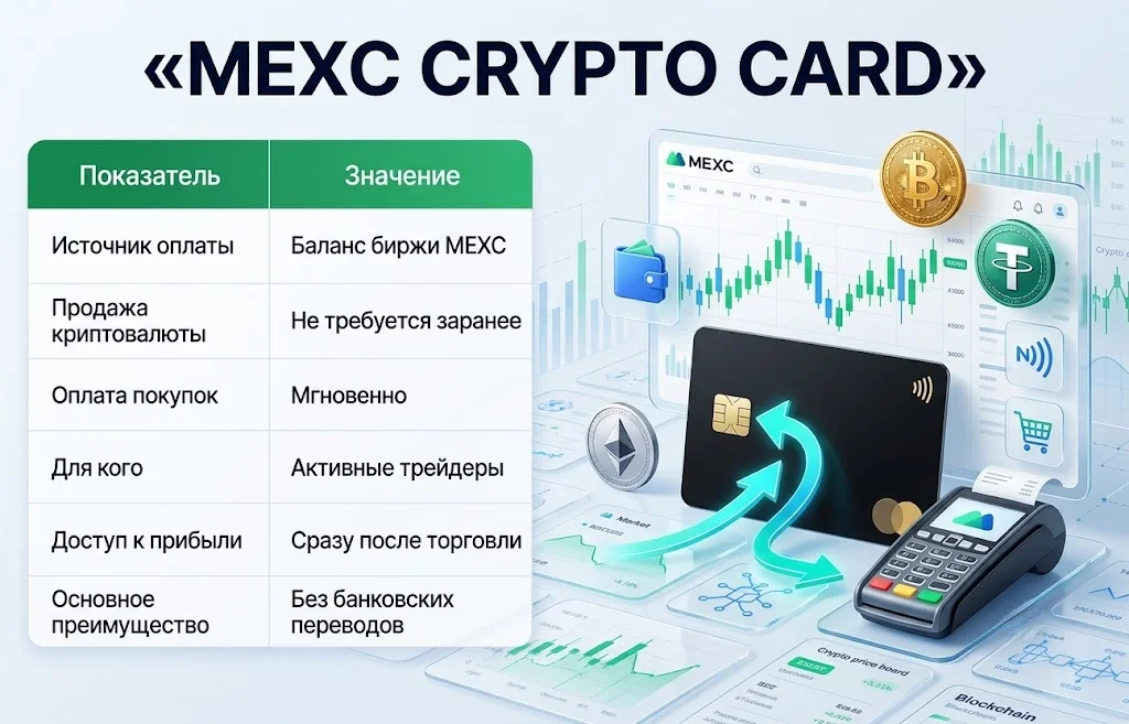 Криптовалютные платежные карты 2026: лидеры рынка 5 Mexc crypto card