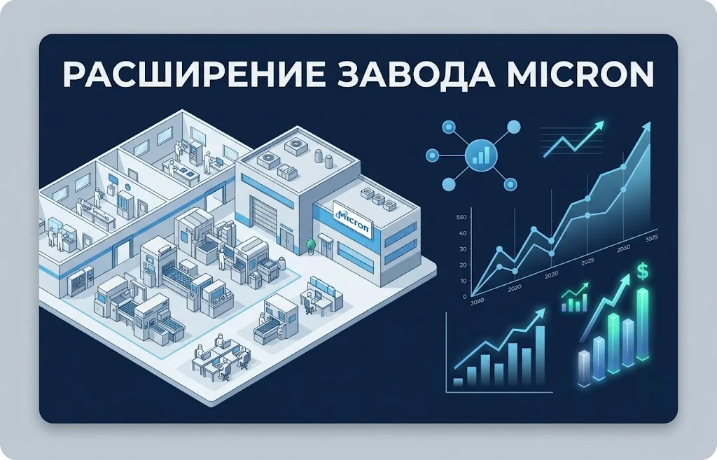 Расширение завода Micron в Японии взбудоражило рынки