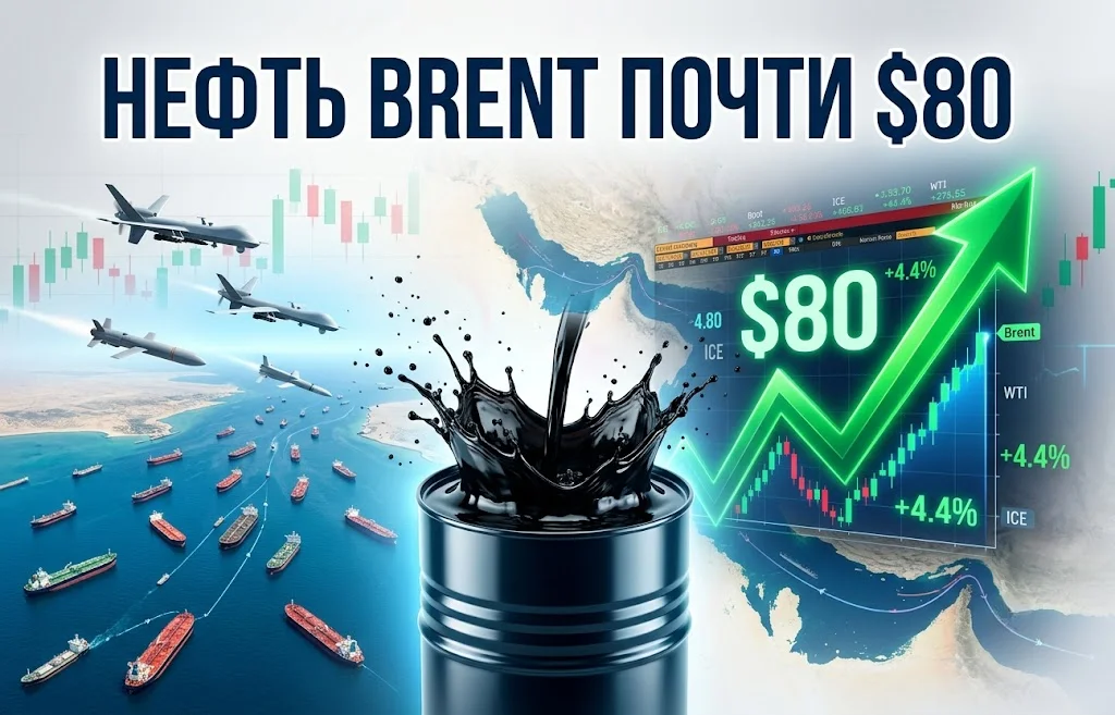 Нефть Brent приблизилась к $80: что происходит на рынке