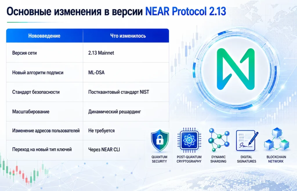 NEAR Protocol готовится к эре квантовых компьютеров 1 Основные изменения в версии near protocol 2.13