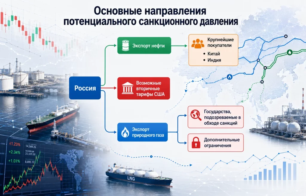 Основные направления потенциального санкционного давления