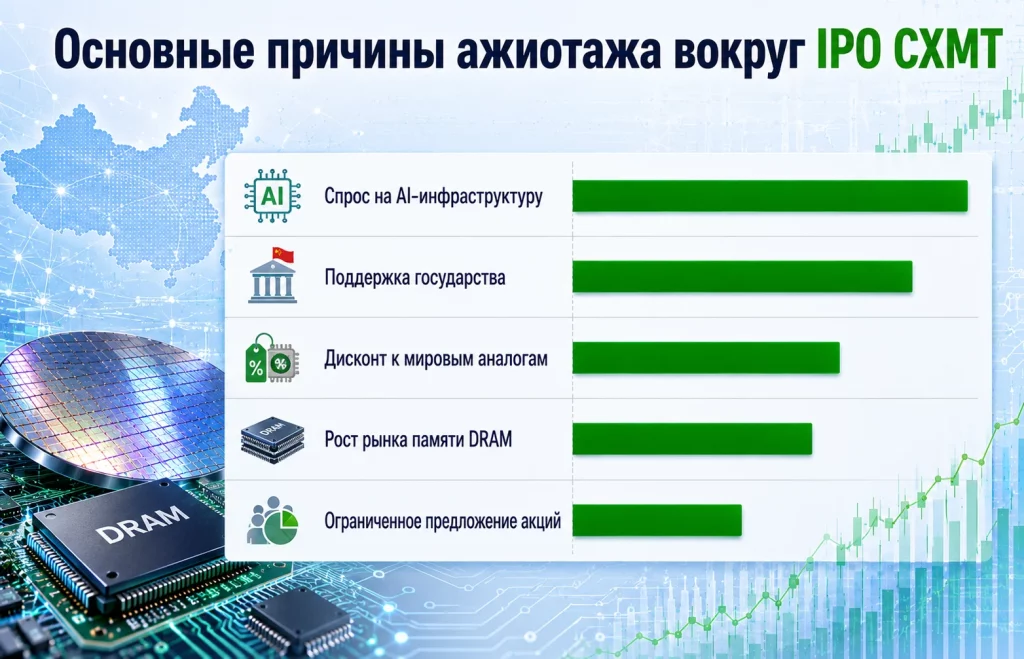 Основные причины ажиотажа вокруг ipo cxmt
