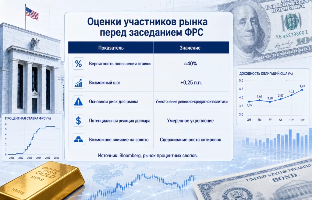 Оценки участников рынка перед заседанием фрс