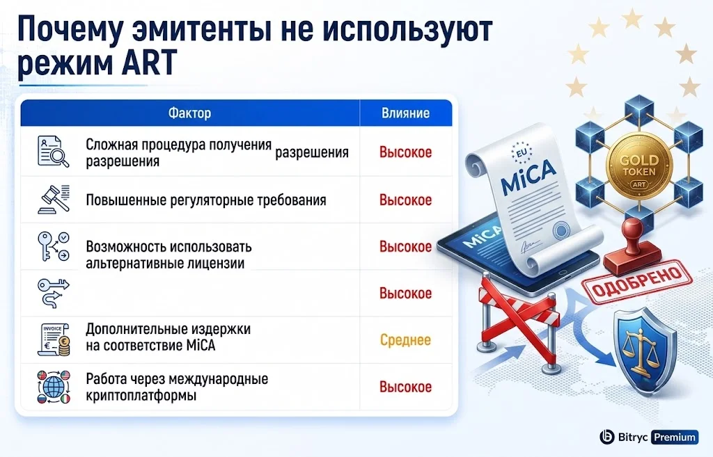 Токенизированное золото на $4,4 млрд осталось вне регулирования MiCA 3 Почему эмитенты не используют режим art