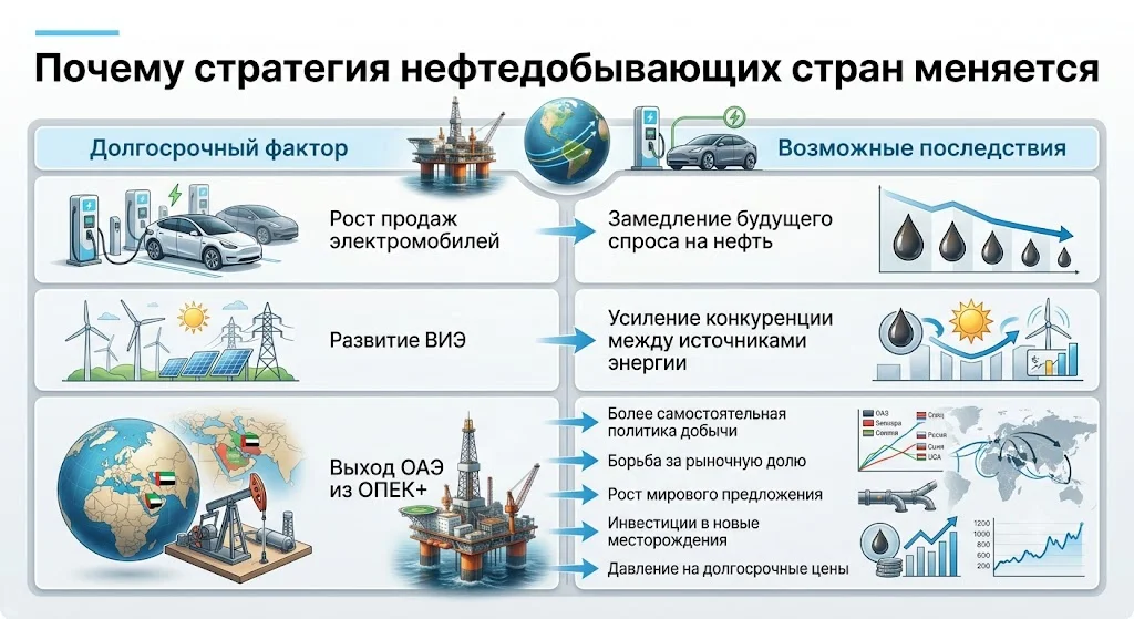 Почему стратегия нефтедобывающих стран меняется