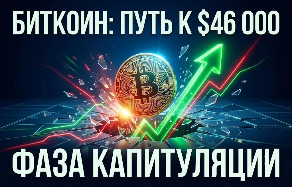 Прогноз цены биткоина на 2026 год: обвал до $46 000?