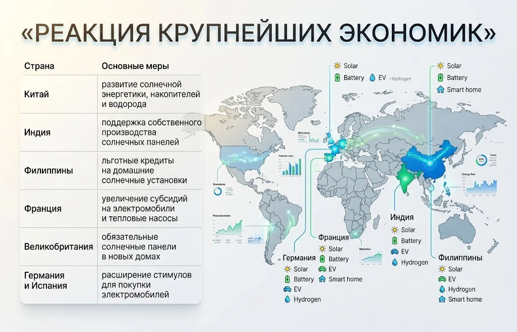 Реакция крупнейших экономик