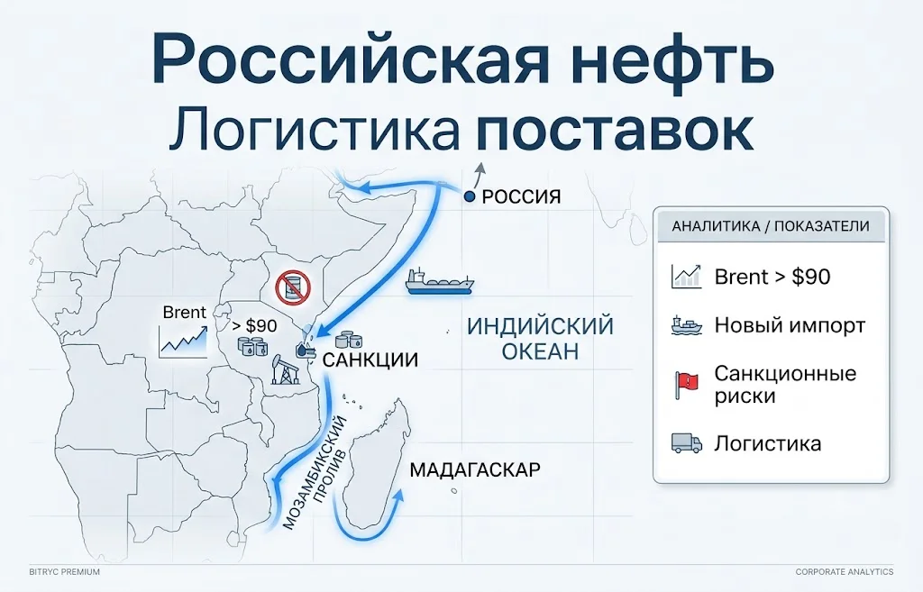 Российская нефть может получить новый маршрут через Африку