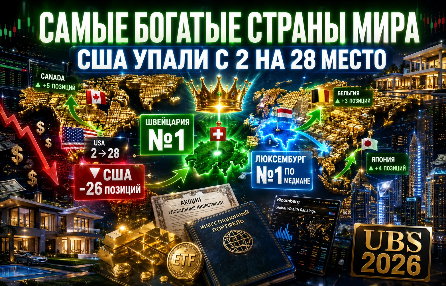 Самые богатые страны мира: рейтинг удивил аналитиков