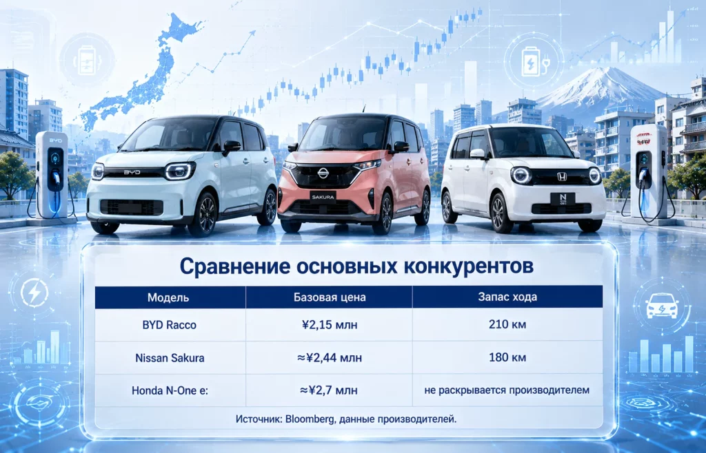 Сравнение основных конкурентов