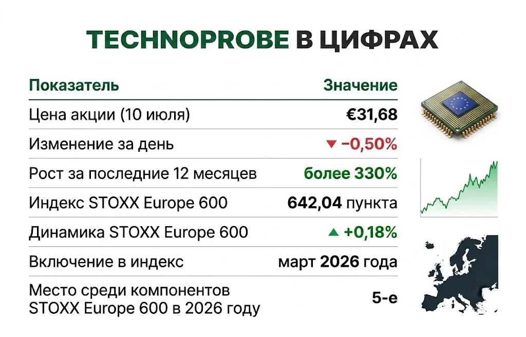 Technoprobe: акции европейского AI-производителя взлетели на 330% 1 Technoprobe в цифрах