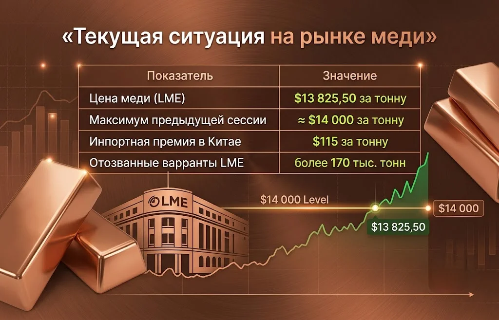 Текущая ситуация на рынке меди