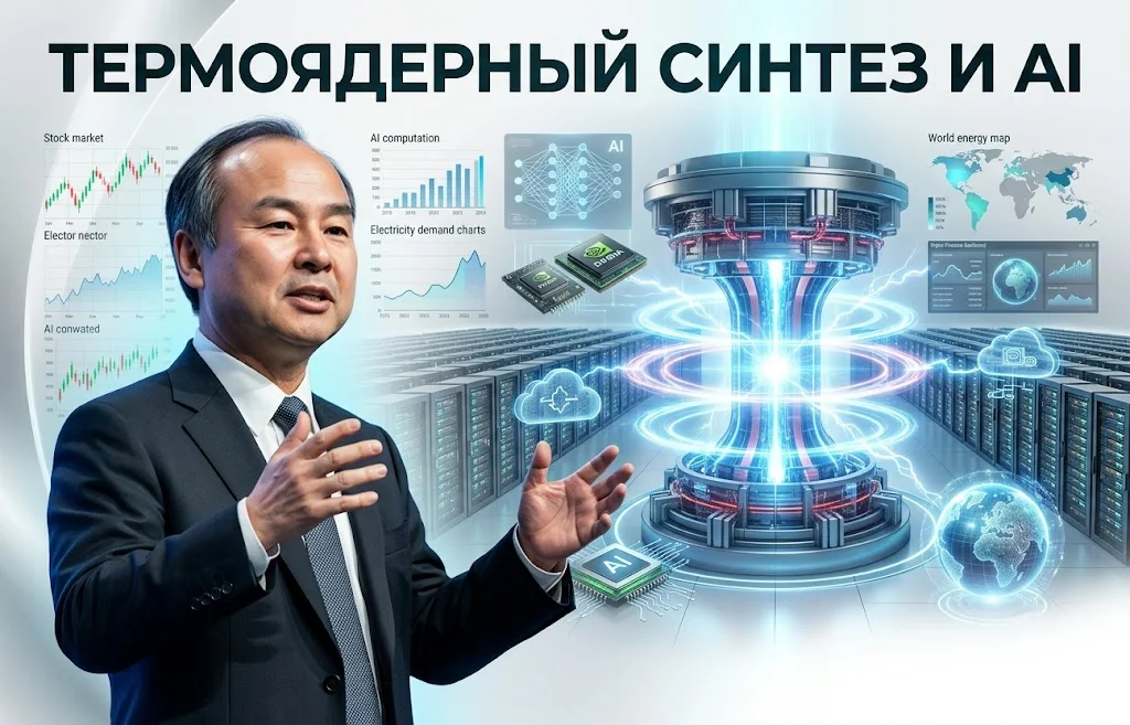 Термоядерный синтез станет будущим ИИ — заявил глава SoftBank