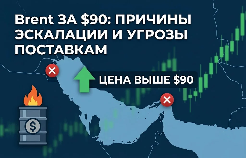 Цена нефти Brent пробила $90: угроза на Ближнем Востоке