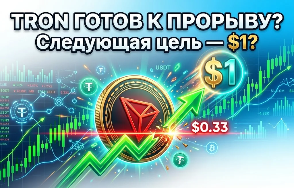 Цена TRON приближается к прорыву: ждать ли $1?
