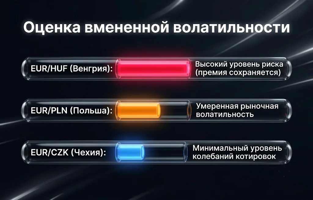 Уровень волатильности на межбанке