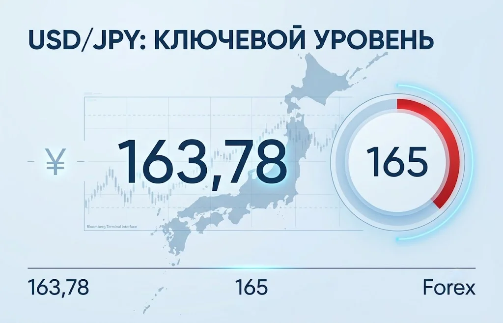 USD/JPY у 165: рынок ждет новых интервенций Банка Японии