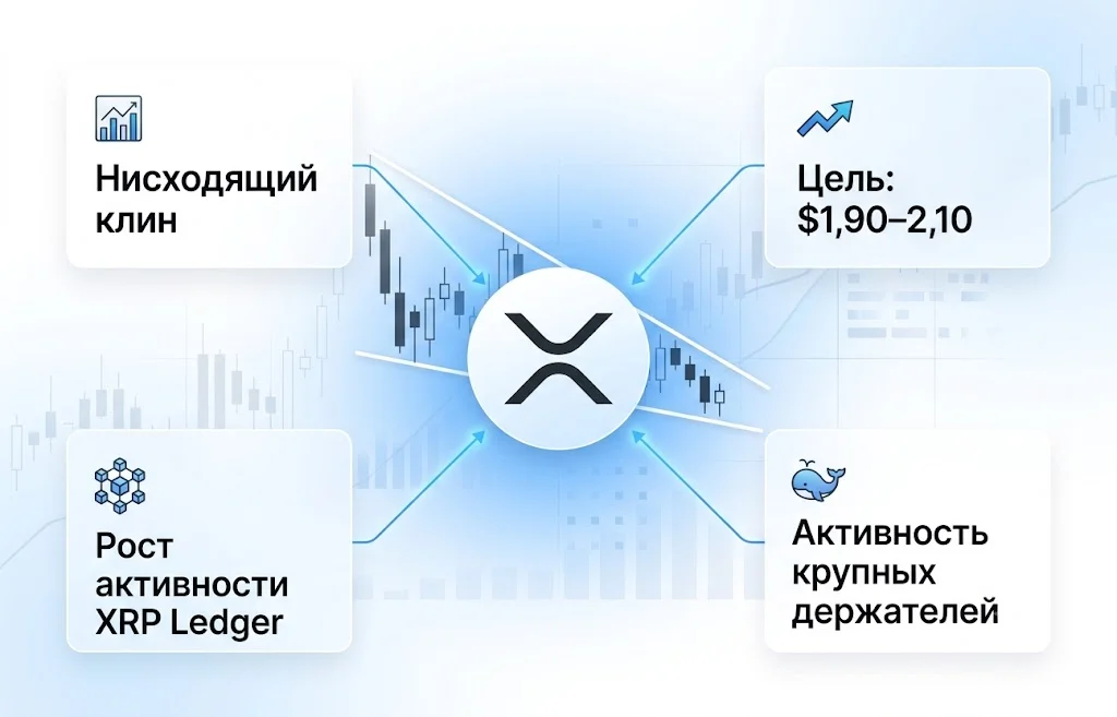 XRP готовится к сильному движению: аналитики ждут прорыв к $2