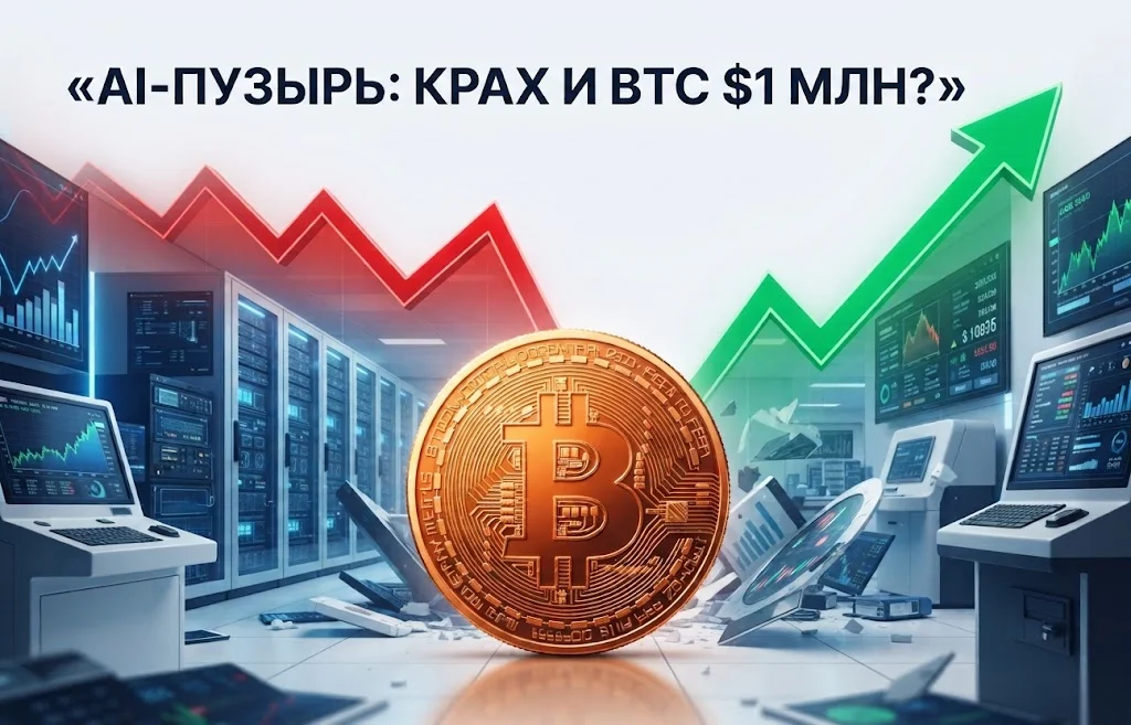Артур Хейс: прогноз Bitcoin $1 млн на фоне краха пузыря ИИ