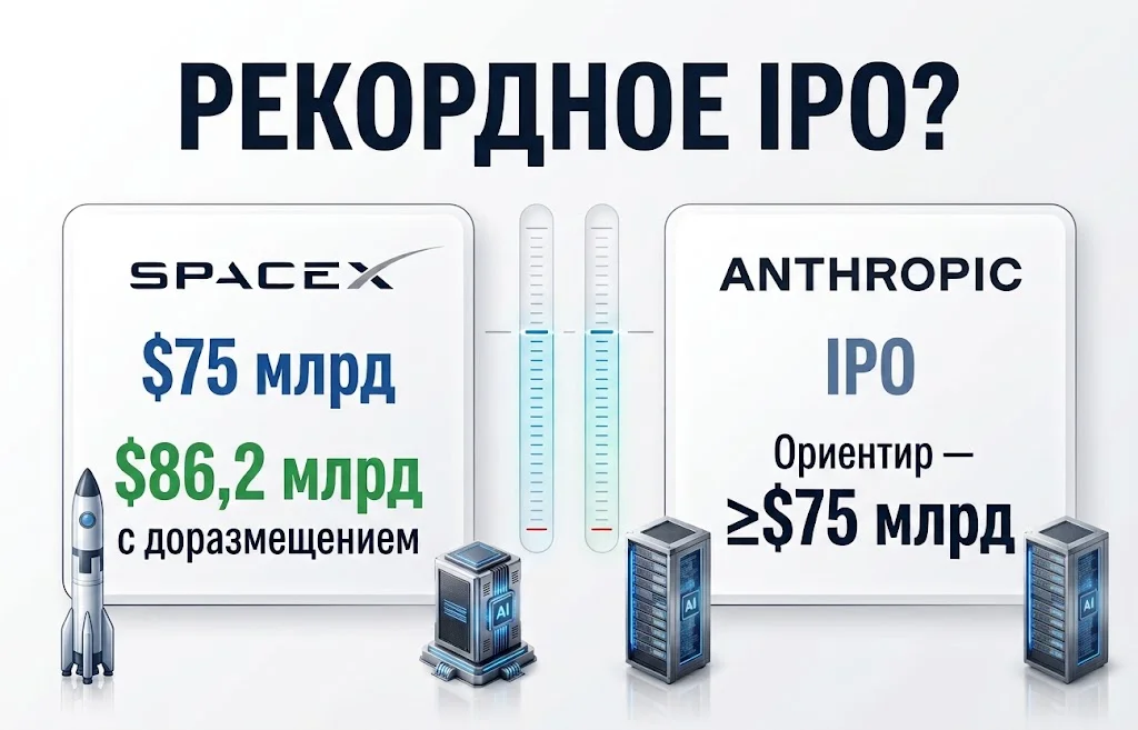 IPO Anthropic может превзойти рекорд SpaceX