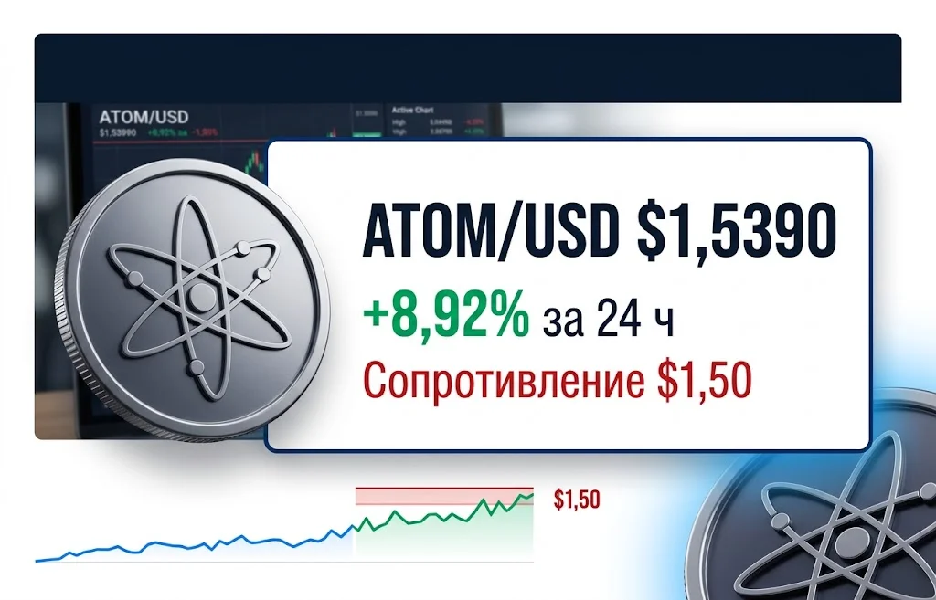 ATOM у $1,50: рост продолжится или рынок готовит ловушку?