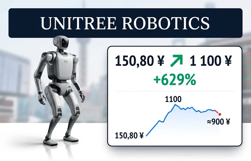 IPO Unitree Robotics: акции взлетели на 629%