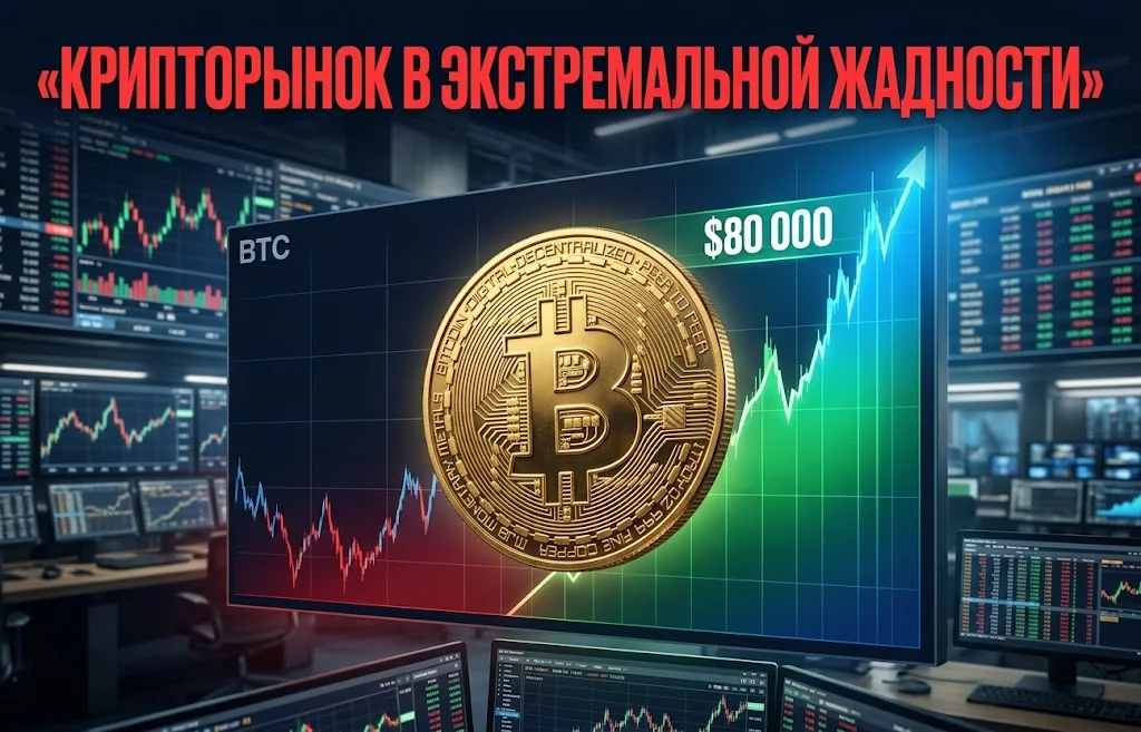 Экстремальная жадность на крипторынке: что будет с BTC?