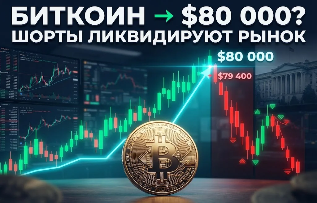 Биткоин взлетел выше $77 000: лучшее ралли с 2023 года
