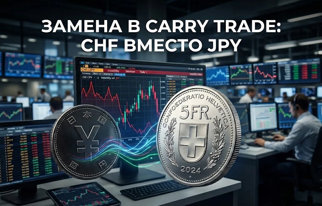 Швейцарский франк вытесняет иену в carry trade