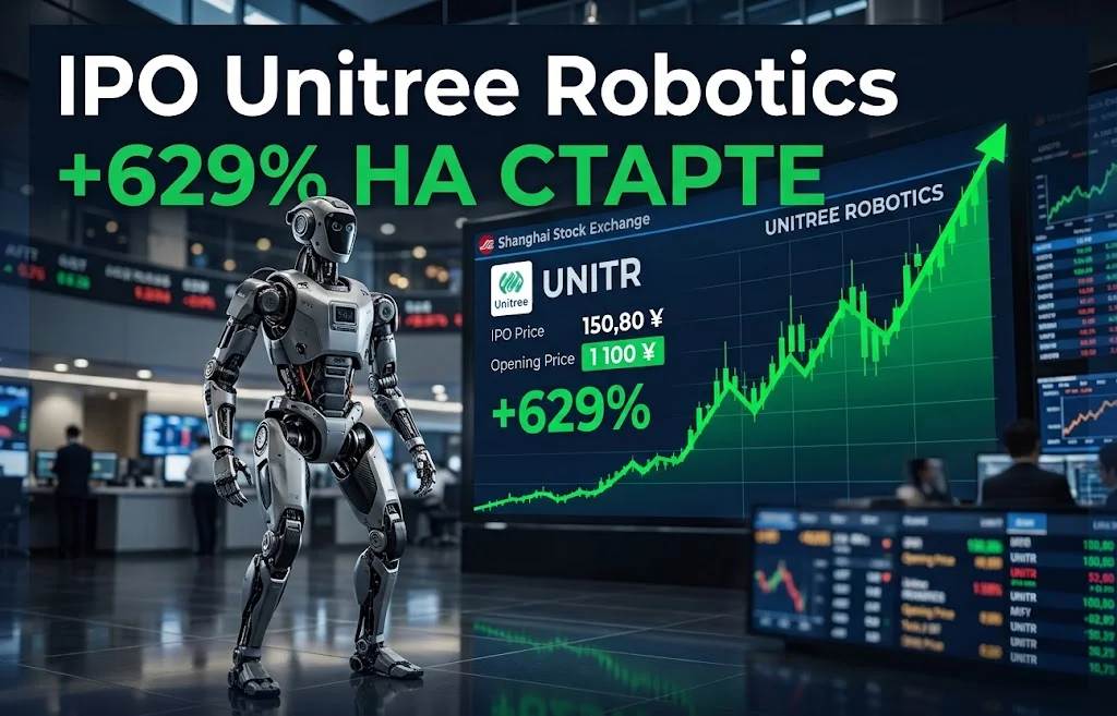 IPO Unitree Robotics: акции взлетели на 629%