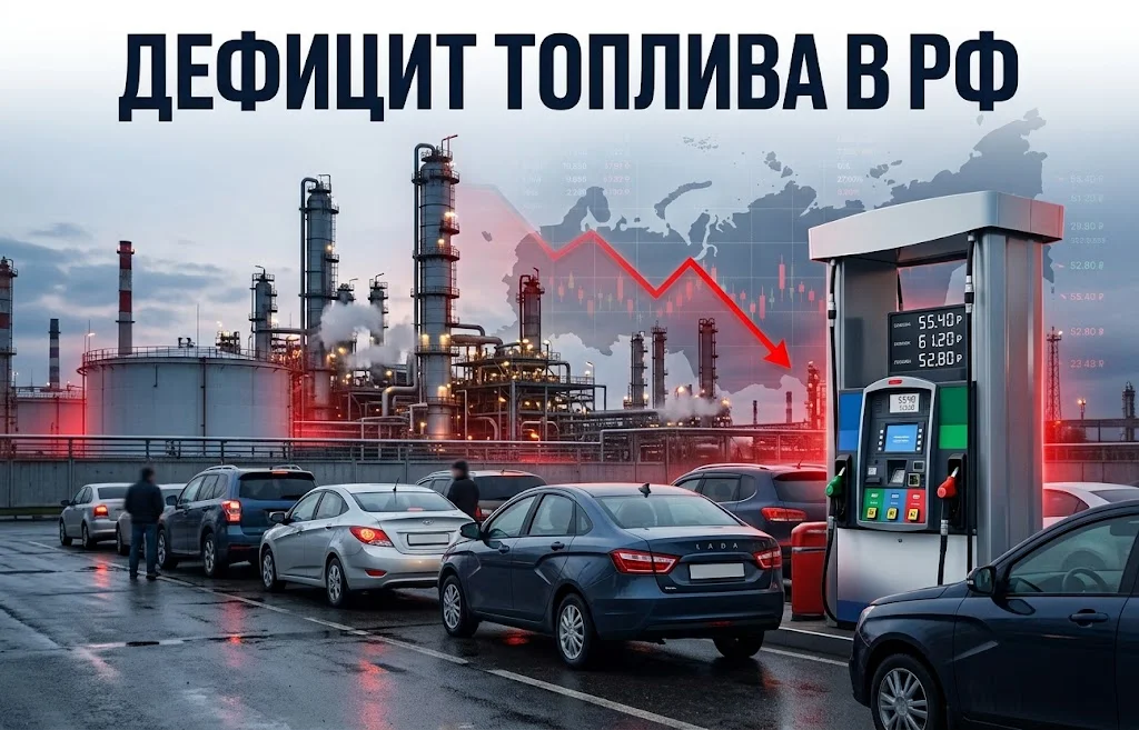 Дефицит топлива в России снова набирает силу после ударов по НПЗ