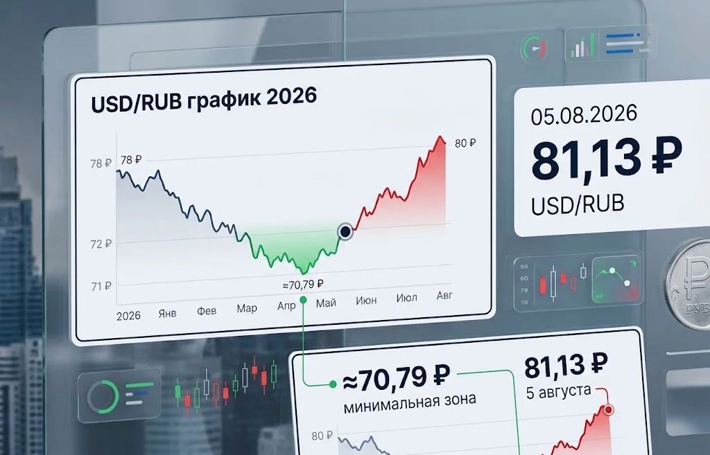 Курс рубля в 2026 году: почему доллар снова выше 80 ₽?