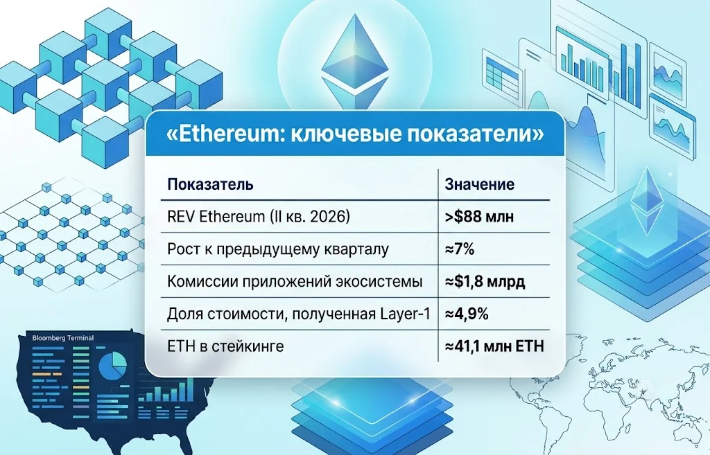 Дайджест криптоновостей за 03.08.2026: BTC, XRP, SOL и ETH 4 Ethereum ключевые показатели