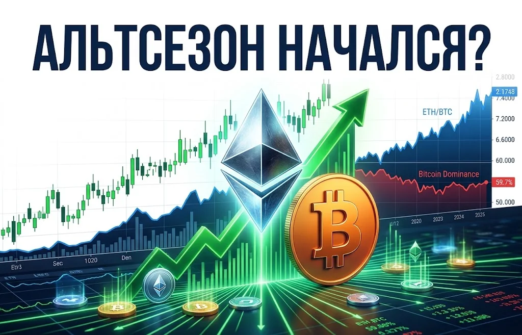 Сезон альткоинов 2026: ETH обгоняет BTC