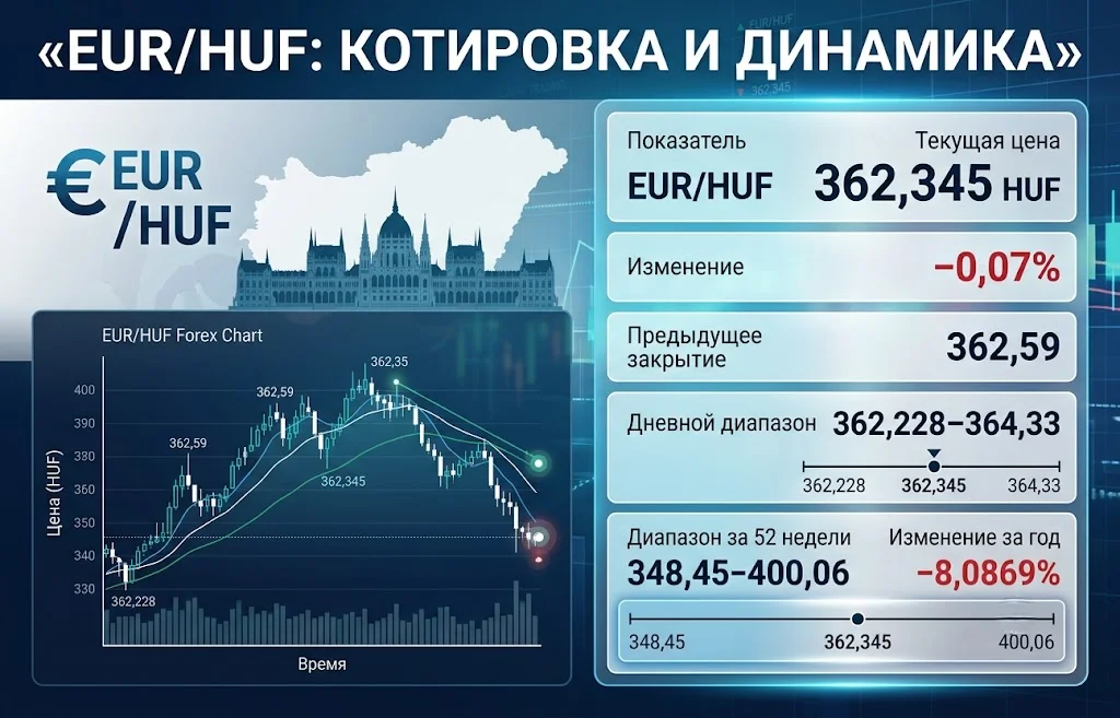 Венгрия перейдет на евро? MNB обозначил свою позицию 1 Eur huf котировка и динамика