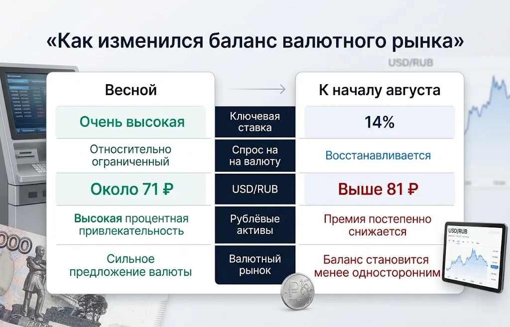Факторы изменения курса рубля летом 2026 года