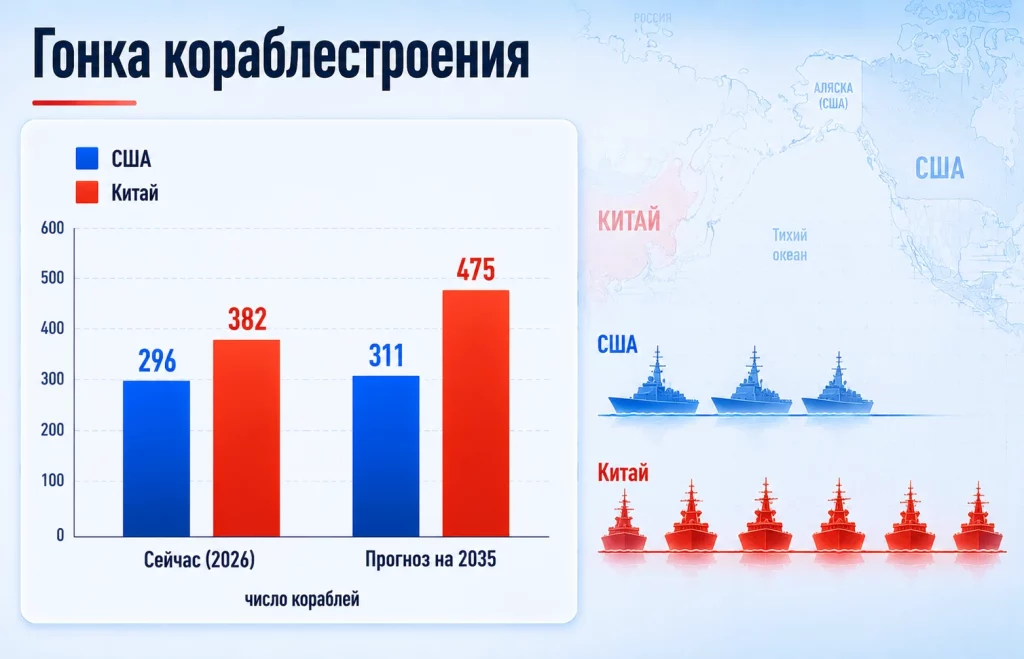 Оборонный бюджет США против военных затрат Китая: кто побеждает на самом деле? 4 Флот сша vs флот китая