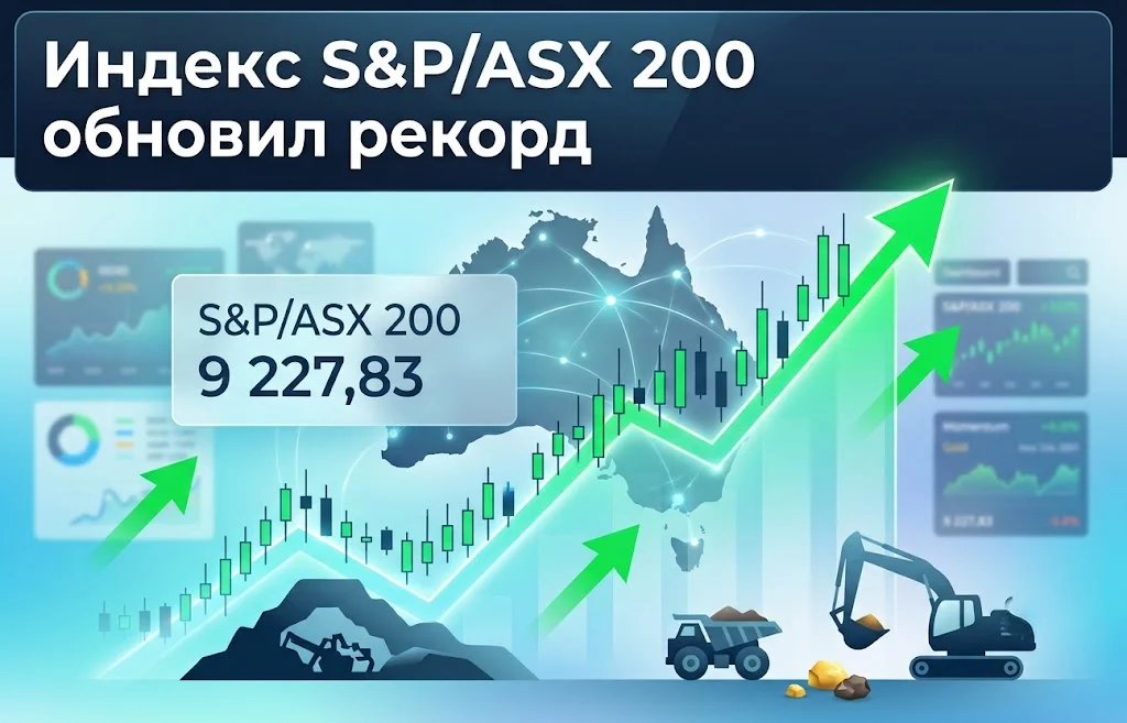 Индекс S&P/ASX 200 обновил рекорд на фоне роста BHP