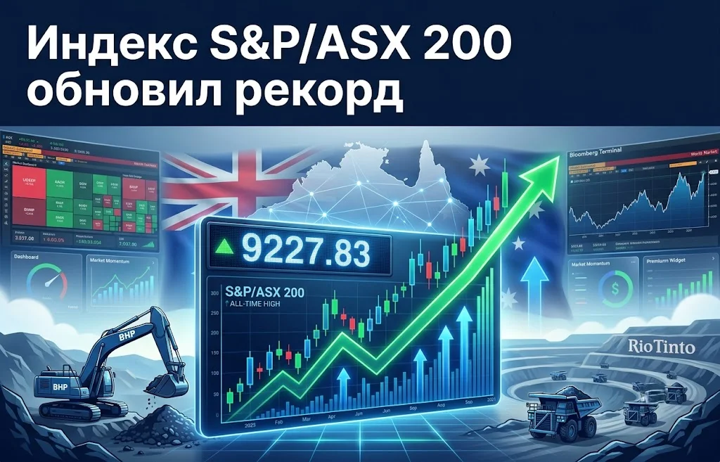 Индекс S&P/ASX 200 обновил рекорд на фоне роста BHP
